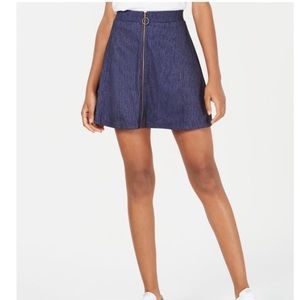 Ultra Flirt Zip Front Skater Skirt